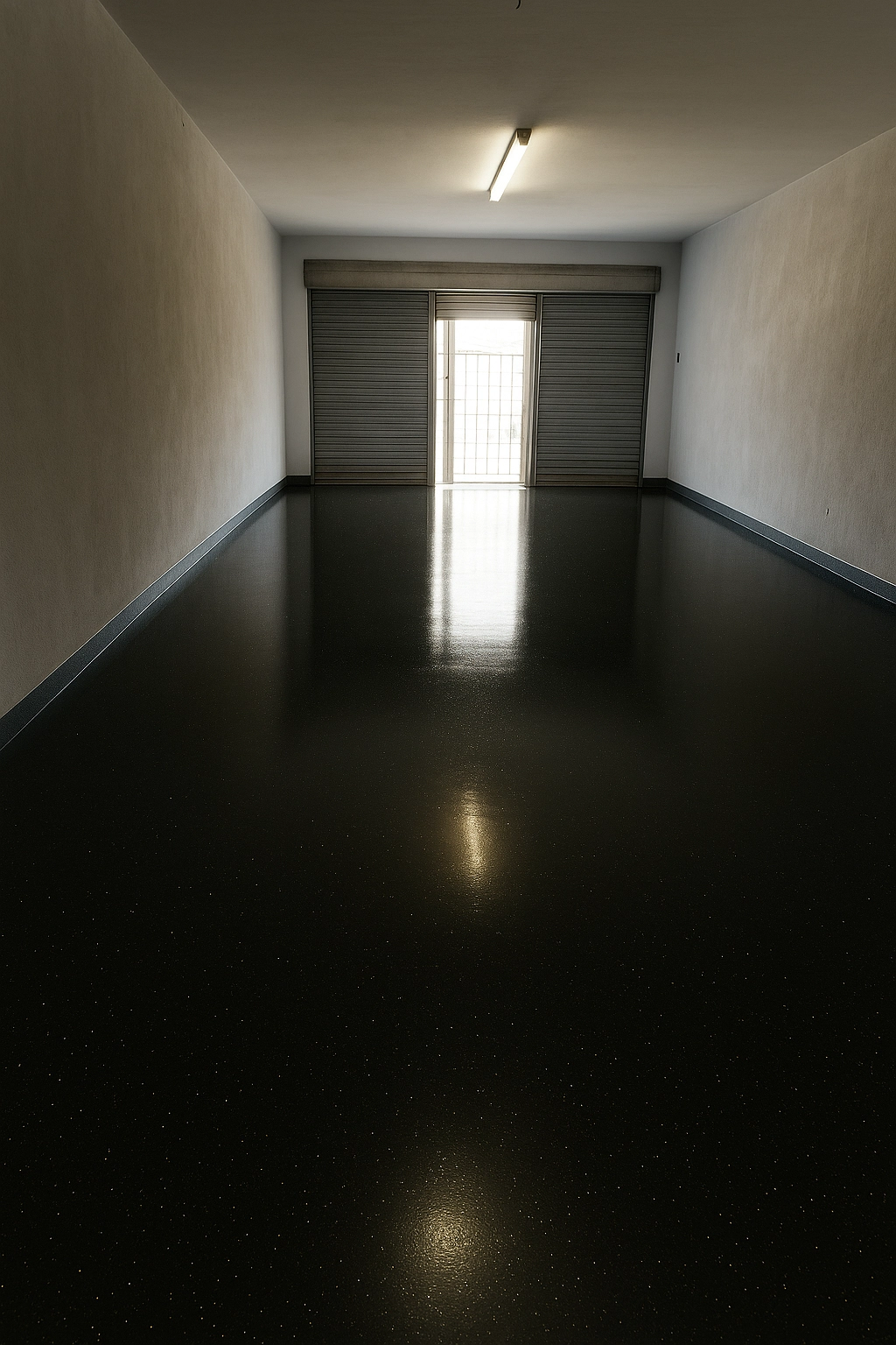 Piso epóxico de alto tráfico en cochera residencial